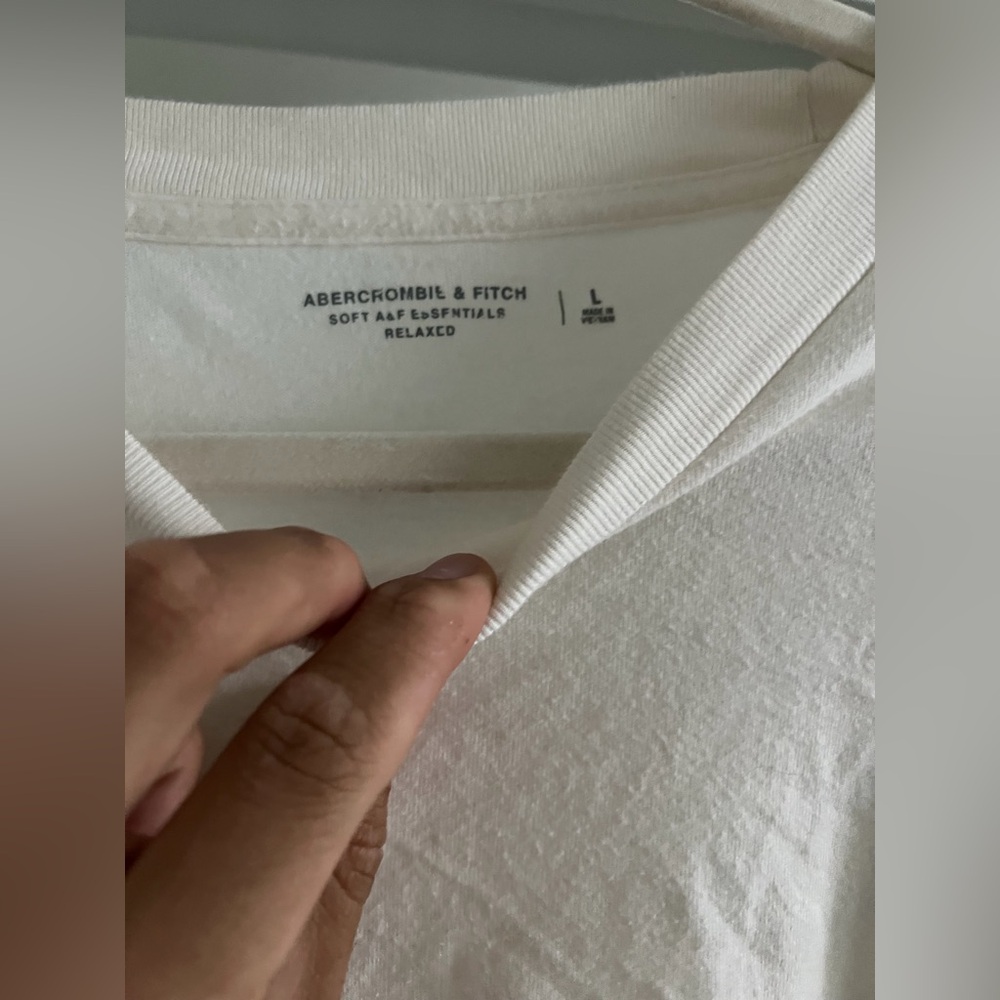Abercrombie & Fitch Men's White Shirt 2 pack